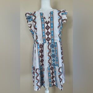 Loft Outlet Ruffle Sleeve Dress Sz M